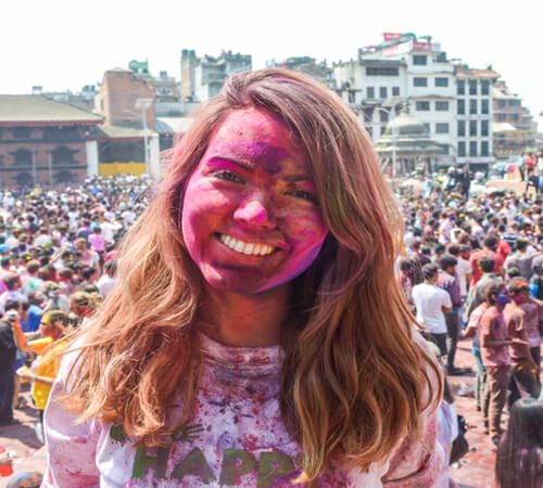 Holi festival in Nepal
